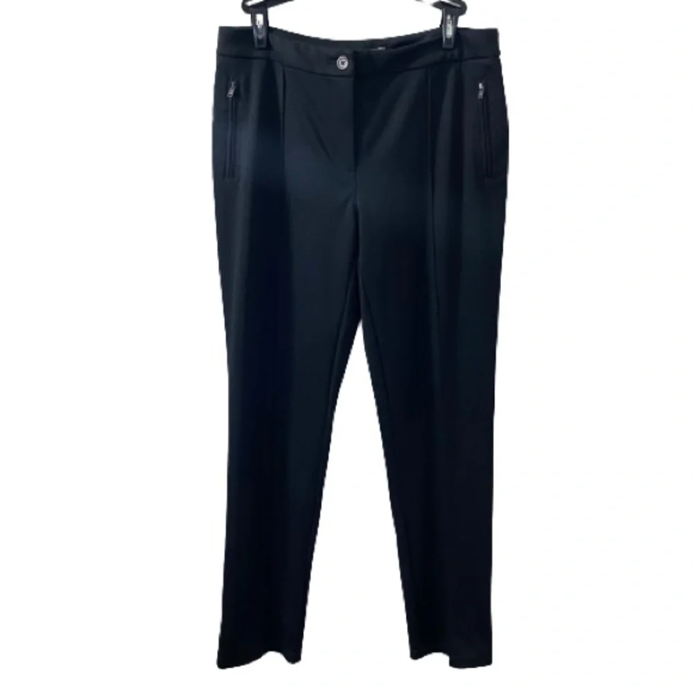 Chico’s Black Dress Zipper Jegging Pants 1027 - Picture 1 of 6